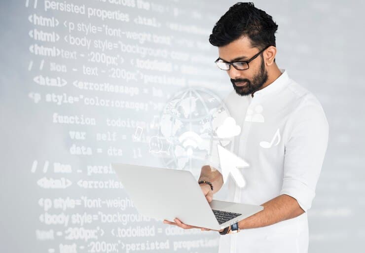Person with Laptop
